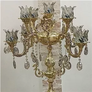لوستر کنار سالنی 5 شاخه بسیار شیک وزیبا ارتفاع 145 سانت خانمان مدل 351242