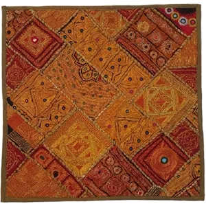 رومیزی مربع سوزن دوزی گلابتون کد ZARIMOR16 نفیس خانمان مدل 363045