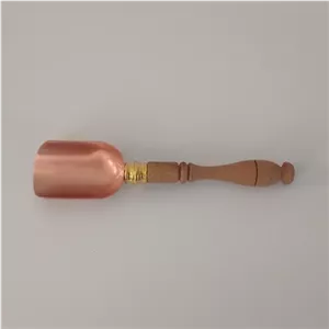 قاشق آجیل مسی دسته چوبی نانو طرح سرتاس خانمان مدل 341729