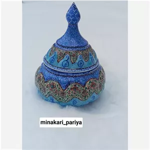قندان میناکاری 16سانتی مسی خانمان مدل 341370 