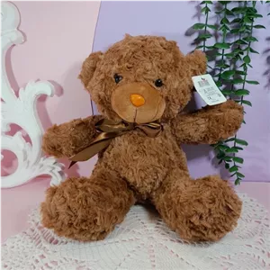 عروسک خرسی راس پاپیونی خز خارجی نرمالو خانمان مدل 368073
