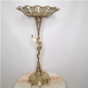 میوه خوری کنار سالنی برنجی فرشته خانمان مدل 341486 