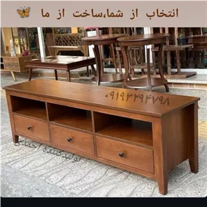 میزتلویزیون کلاسیک چوبی خانمان مدل 311951