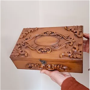 جعبه پذیرایی، جعبه چوبی ، باکس پذیرایی شکلات تیبگ جعبه کادویی جعبه دکوری مدل خانمان مدل 346682