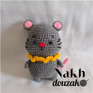 عروسک بافتنی موش توکی خانمان مدل 370461