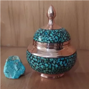 قندان فیروزه کوبی متوسط خانمان مدل 341739