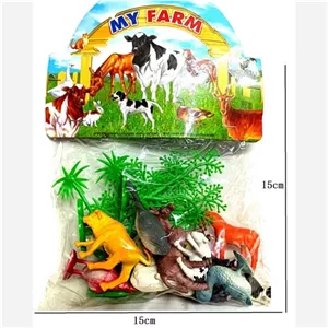 مینی فیگور مدل مینیمال حیوانات کوچک مزرعه My Farm بسته 12 عددی کد 01 خانمان مدل 368500