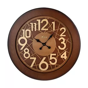 ساعت دیواری چوبی مدل کیتا رویال کد CKS 602-C60 - خانمان مدل 341902