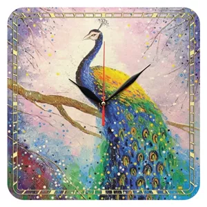ساعت دیواری مدل 1061 طرح طاووس خانمان مدل 339664