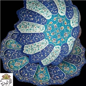 ست شیرینی و میوه خوری میناکاری خانمان مدل 339421 