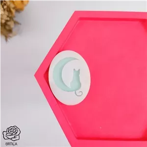 قالب سیلیکونی ماه و گربه کد 3 خانمان مدل 354467
