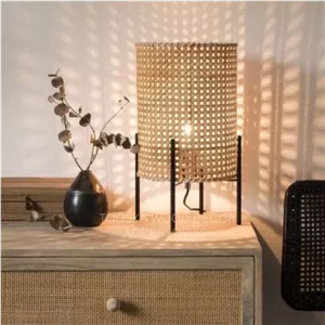 آباژور رومیزی حصیری جدید و جذاب خانمان مدل 329372