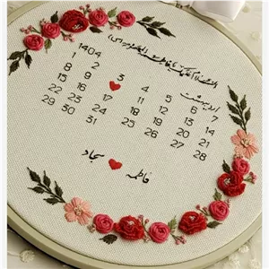 تابلو گیفت گلدوزی عقد حرم حضرت معصومه سلام الله خانمان مدل 359292
