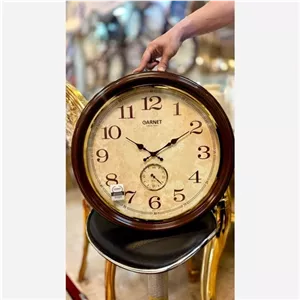 ساعت دیواری گارنت مدل 3502 دور طلایی براق خانمان مدل 343010