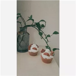 شمع کاپ کیک تدی خانمان مدل 331685