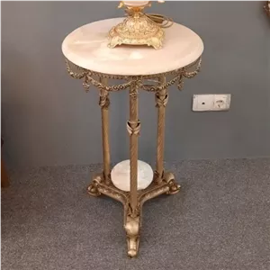 میز خاطره گل میز برنز اصل میز تلفن برنزی خانمان مدل 317353