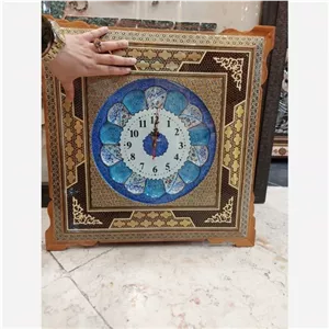 ساعت خاتم کاری و مینا صلیبی 53در53 خانمان مدل 340686 