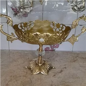 کشکول پایه دار برنز خانمان مدل 338138