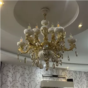لوستر کرم طلا ارامیس سرامیک خانمان مدل 352358