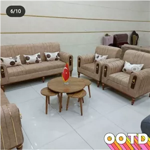 مبل راحتی اسکارلت پایه خراطی مبلمان جدید خانمان مدل 323344