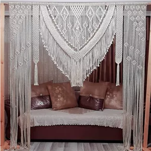 پرده شیک مکرومه بافی آنا خانمان مدل 365606