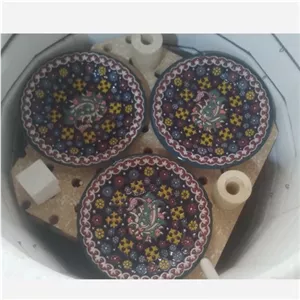 بشقاب مینا کاری خانمان مدل 340546 