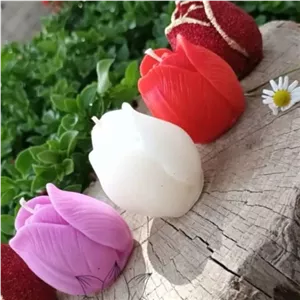 شمع غنچه گل رز خانمان مدل 333486