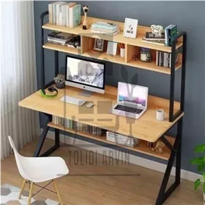میز تحریر چوب فلز کتابخانه دار مدل ویستا با ارسال از کرج خانمان مدل 313408