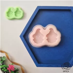 قالب سیلیکونی جفت بچه روح خانمان مدل 354567
