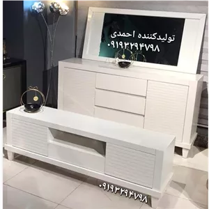 آینه کنسول ست میز تی وی لوکس ساده خانمان مدل 316077