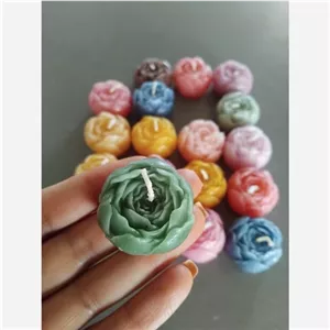 شمع گل پیونی غنچه کوچک خانمان مدل 336410