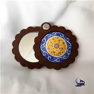 آینه تو کیفی خاص میناکاری مناسب خانم های باسلیقه خانمان مدل 343678