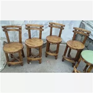 صندلی لهستانی گرد مربع صندلی کف چوب روسی صندلی ناهارخوری اپن جزیره اپنی کافه خانمان مدل 329501