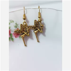 گوشواره برنجی فرشته خانمان مدل 340434