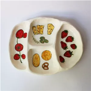 مزه خوری چهارقسمتی سرامیکی