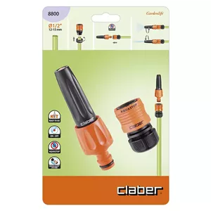 مجموعه سری آبپاش و رابط شلنگ 1/2 اینچ کلابر مدل 8800