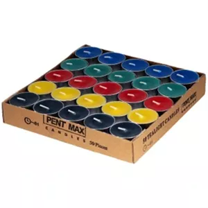 شمع وارمر پنت مکس مدل TeaLight بسته 50 عددی رنگی