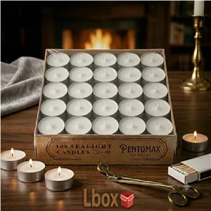 شمع وارمر پنت مکس مدل TeaLight بسته 100 عددی سفید