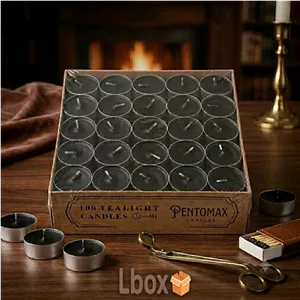 شمع وارمر پنت مکس مدل TeaLight بسته100 عددی مشکی