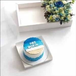 کیک تولد و باکس گل برای رئیس