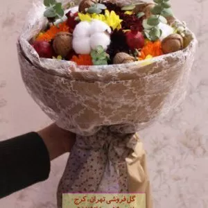 کادو یلدای گل رز و گل مریم در گلفروشی افسریه شمالی