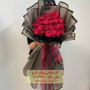 باکس گل شیک ولنتاین در گلفروشی شیان و لویزان