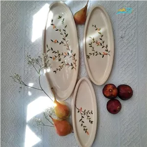 دیس سرو سرامیکی برای غذای سرد و گرم (۳ تایی)