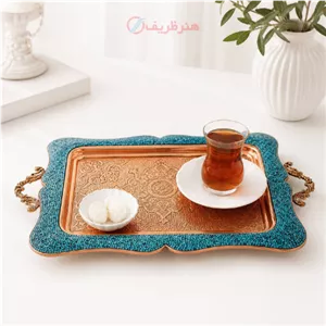 سینی فیروزه کوبی پرنسا، مدل دسته دار
