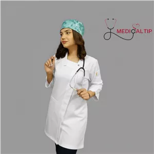 روپوش سفید کتی زنانه مدل آزیتا