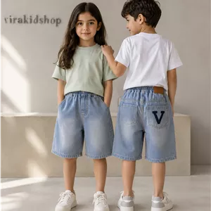 شلوارک جین وارداتی( بگ استایل ۷ تا ۱۰)