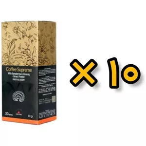 10 بسته کافه سوپریم با قارچ گانودرما ٢٠ عددی اصل