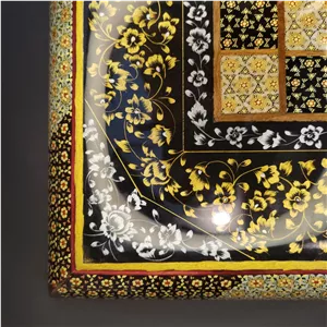 تخته نرد دست ساز گردو خاتم و پرداز بینظیر
