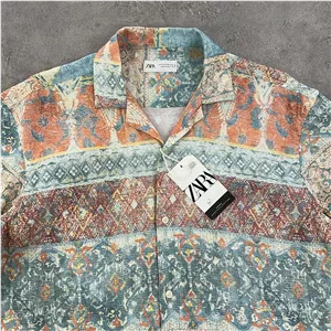 پیراهن مردانه هاوایی اورجینال ZARA سایز M