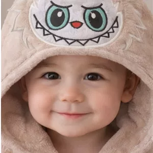 حوله تن پوش خردسال ( بچه گانه ) طرح لبوبو جنس پنبه اعلا
